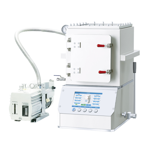 Laboratory Manual Type 10T Double Heating Plate Vacuum Hot Press Machine with 200x200mm Plate